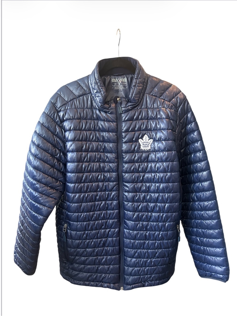 Levelwear NHL Toronto Maple Leafs Quilted Puffer Jacket Blue Men's Large